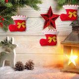Christmas Socks Ornaments for Tree and Fireplace Decorations