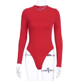 Sexy Y2K Women’s Long Sleeve Cotton Bodysuit
