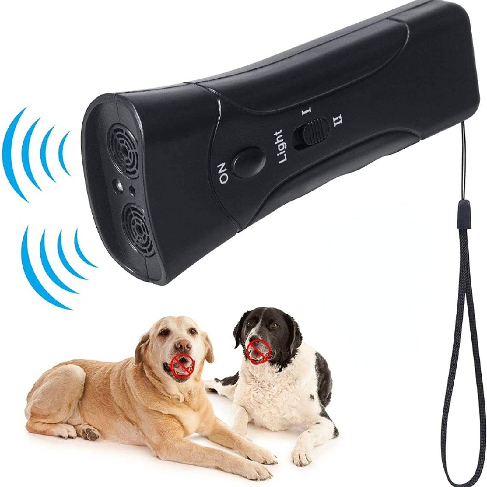 Ultrasonic Dog Bark Stopper with Flash Light