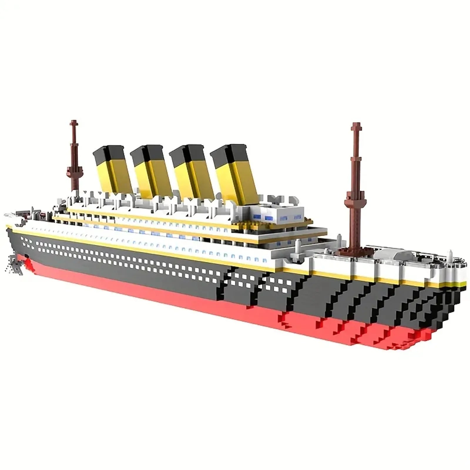 1878 PCS Cruise Ship Model Building Block Set