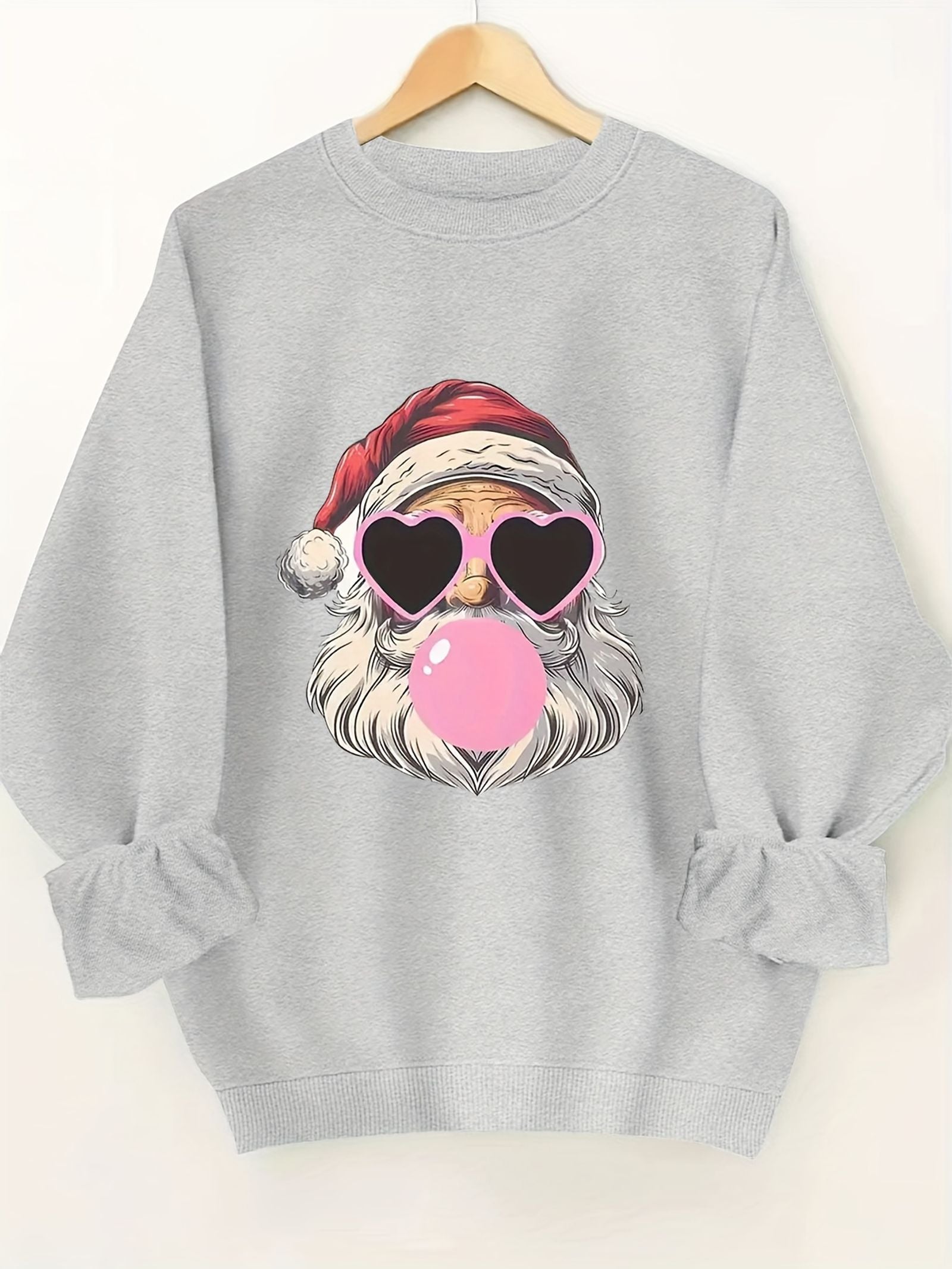 Fashionable Christmas Santa Claus Printed Hoodie