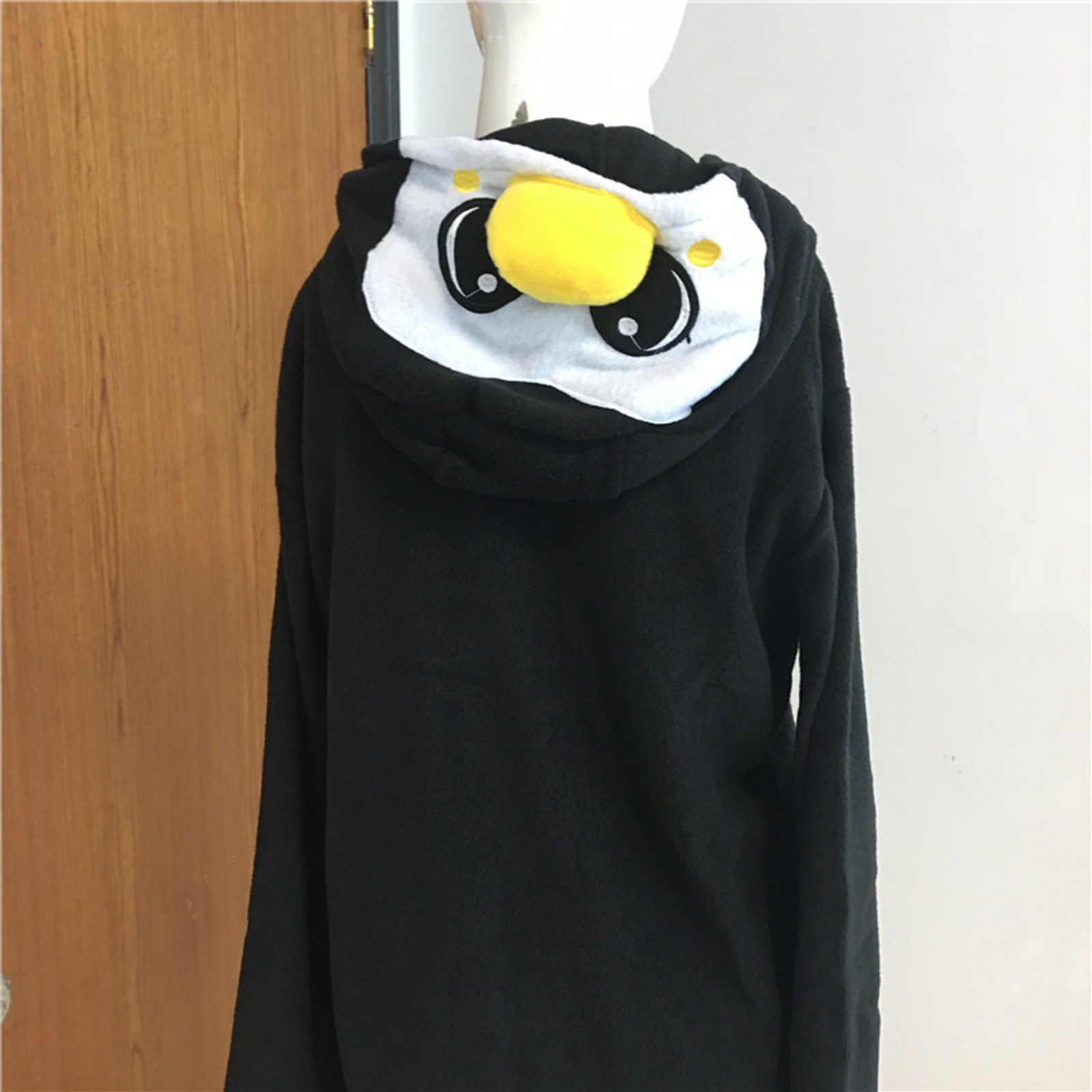 Cute Penguin Fleece Warm Hoodie Tracksuit for Women