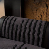 Geometric Lines Jacquard Fleece Sofa Blanket