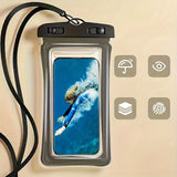 Waterproof Phone Pouch with Neck Strap for Beach Use