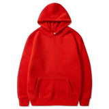 Men's and Women's Hooded Solid Color Sweatshirt
