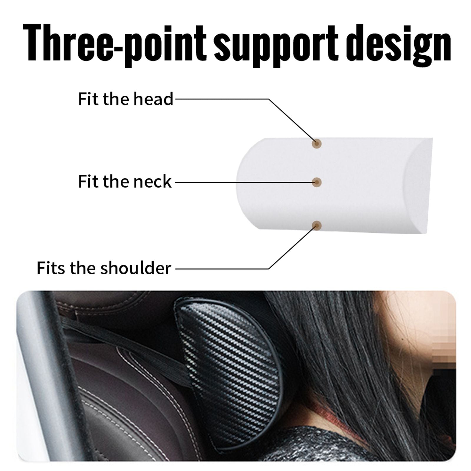 Car Seat Neck Support Pillow for Travel