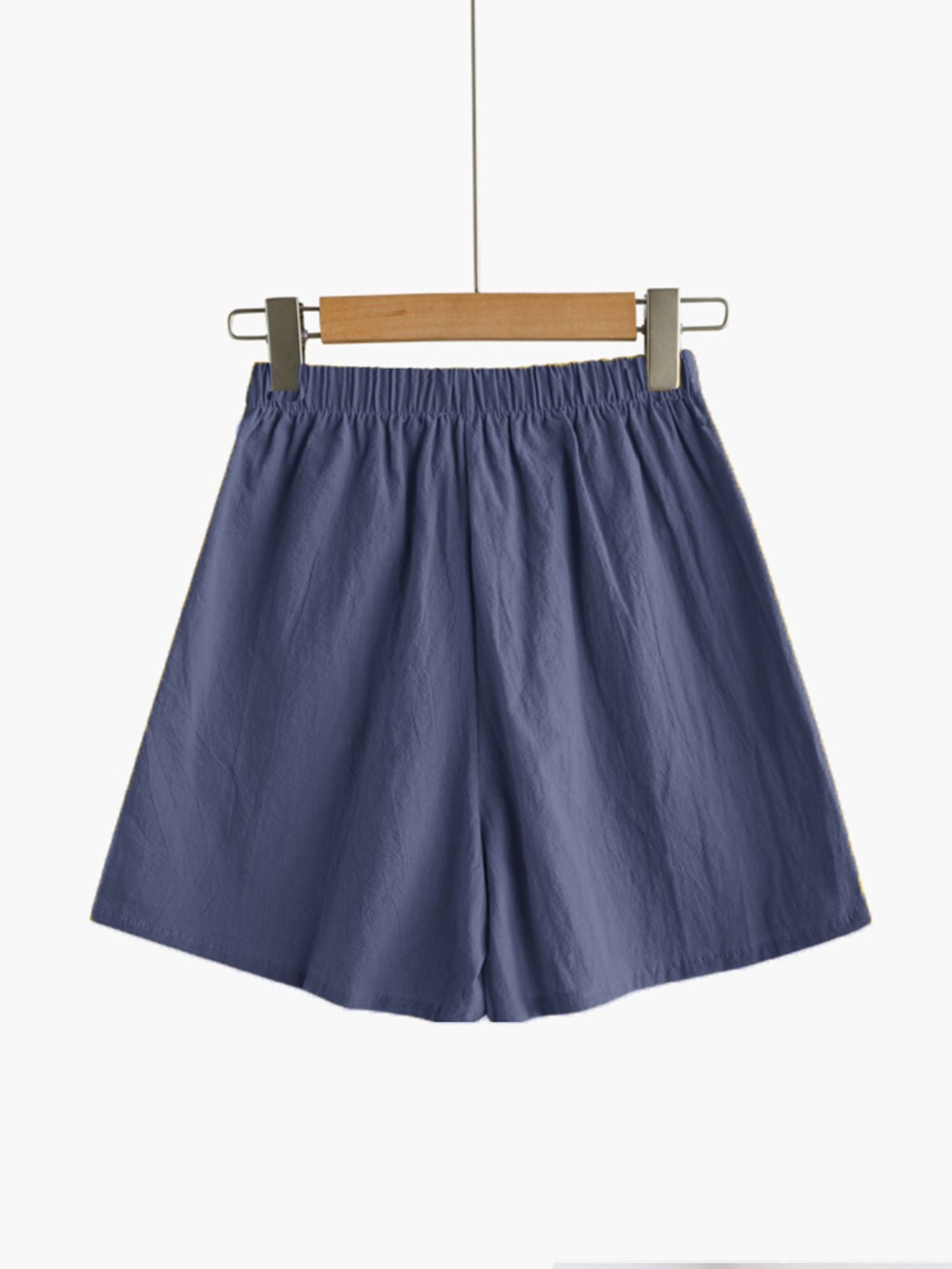 High Waisted Casual Linen Shorts for Women