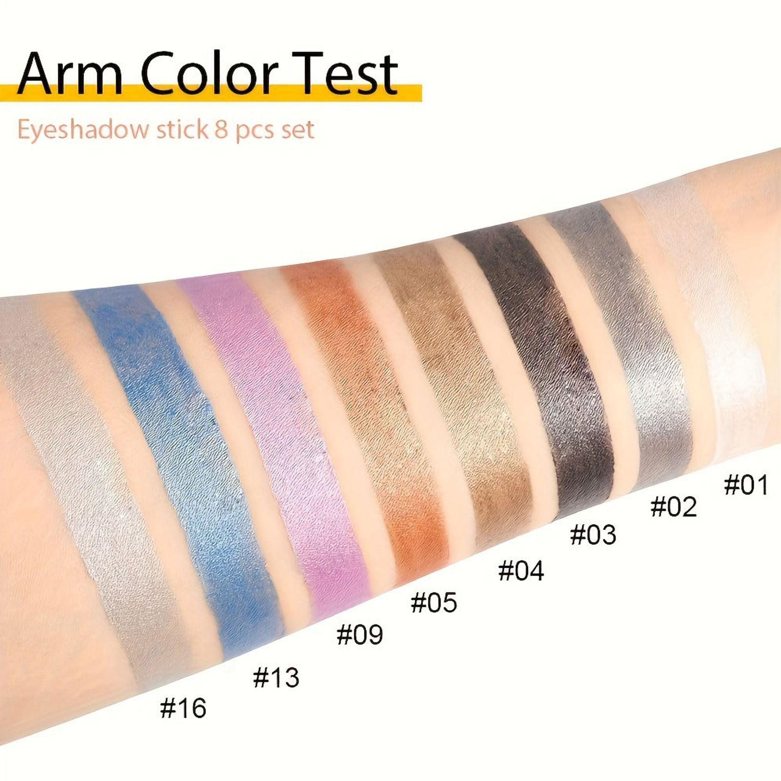16 Colors Pearlescent Waterproof Eyeliner - Long-Lasting Shine