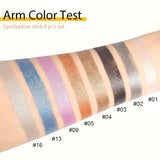 16 Colors Pearlescent Waterproof Eyeliner - Long-Lasting Shine