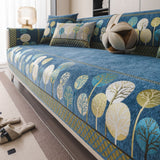 Boho Full Moon Tree Jacquard Chenille Sofa Cover