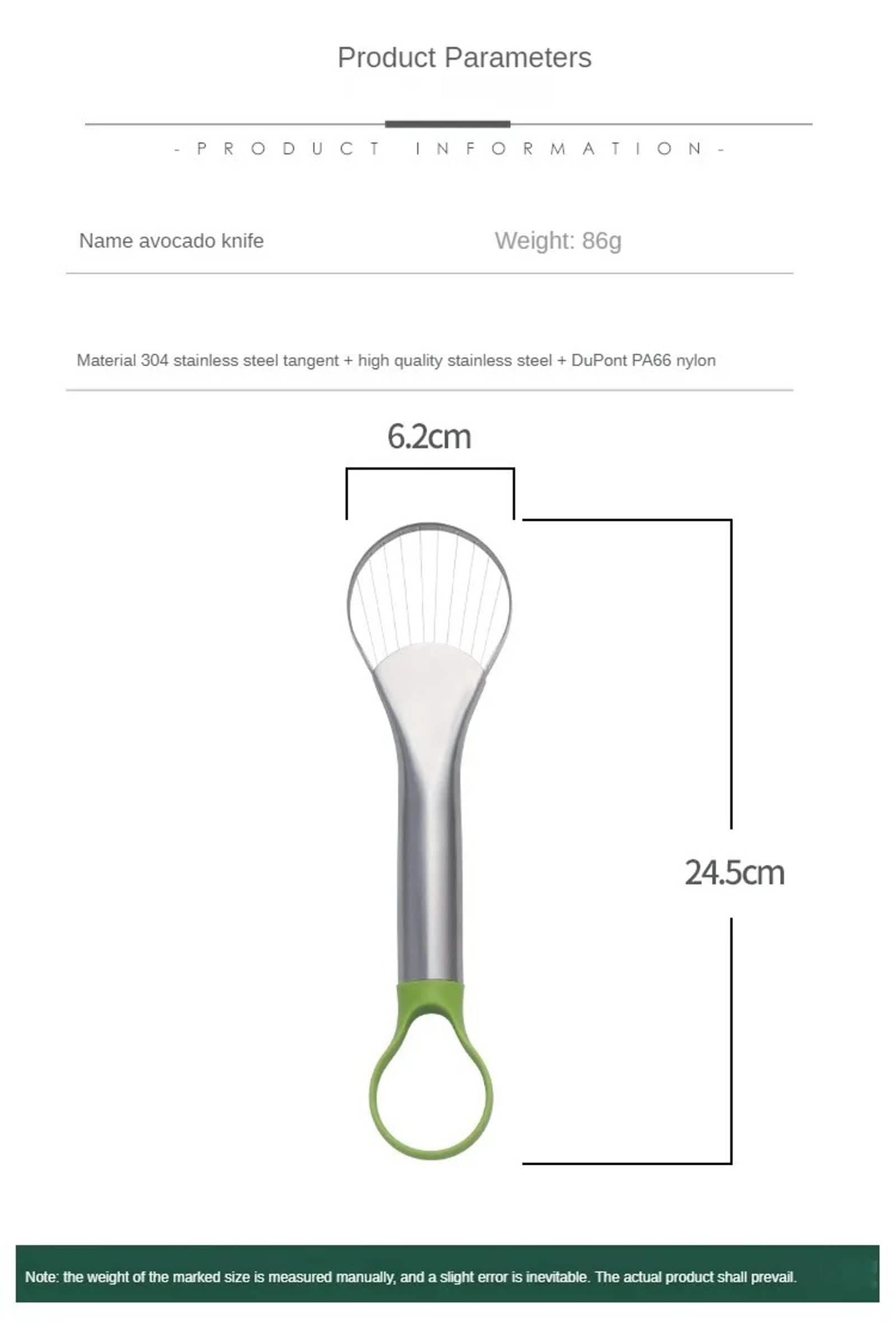 Avocado Knife and Cutter for Kitchen