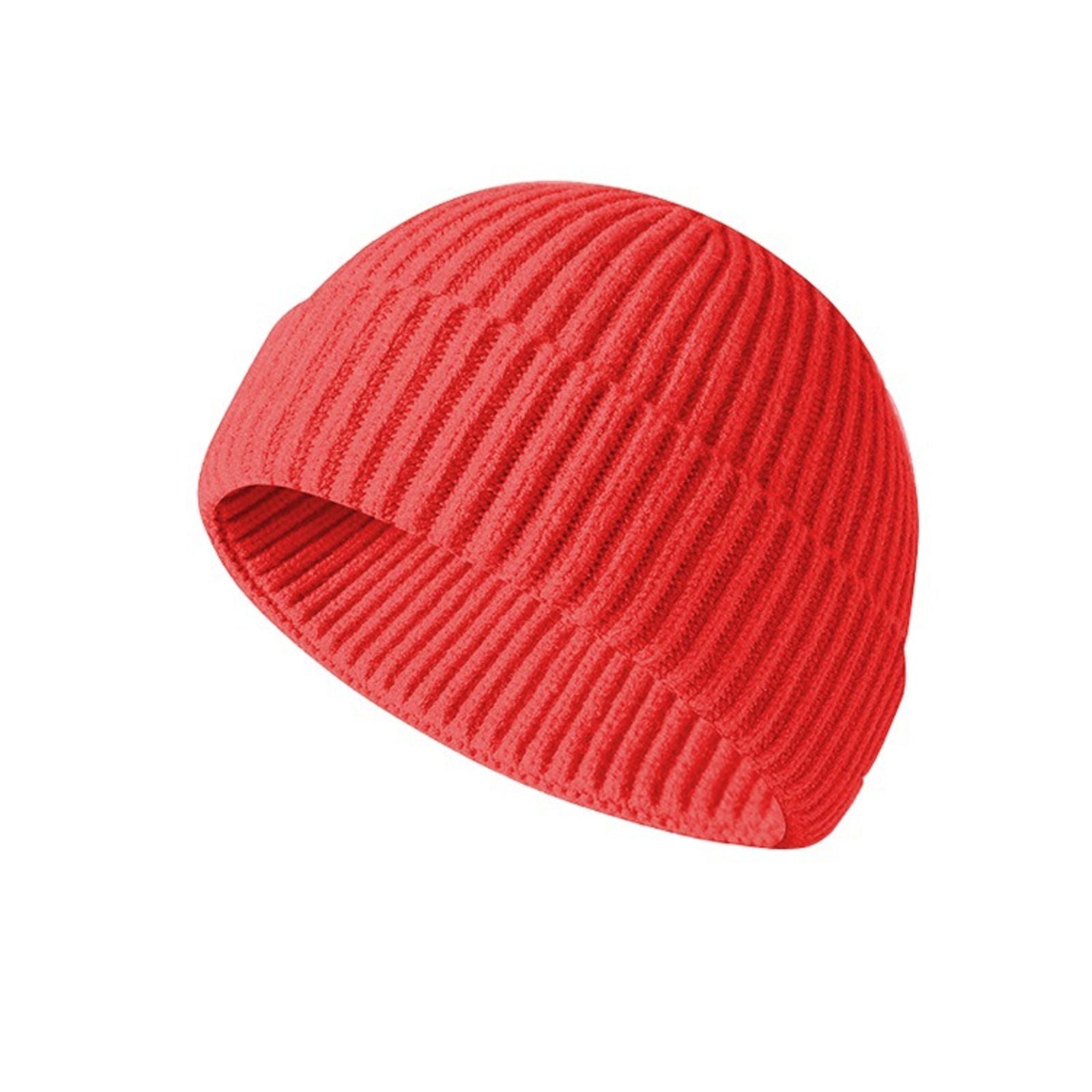 Unisex Solid Color Winter Knit Cap