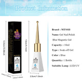 Blue Cat Eye Gel Nail Polish - 10ml Glitter Gel