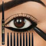 3PCS Long-Lasting Waterproof Black Eyeliner Pencil