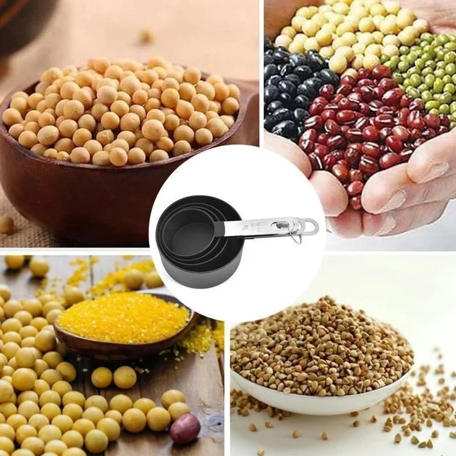 Multipurpose Measuring Spoon and Cup Set for Baking