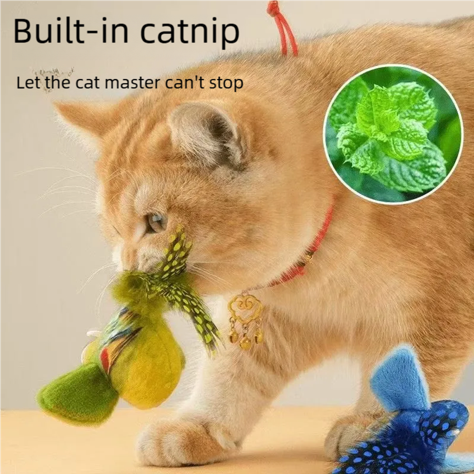 Interactive Electric Cat Toy with Chirping Sound