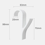 White Clear Hanger Clips for Towels and Scarves