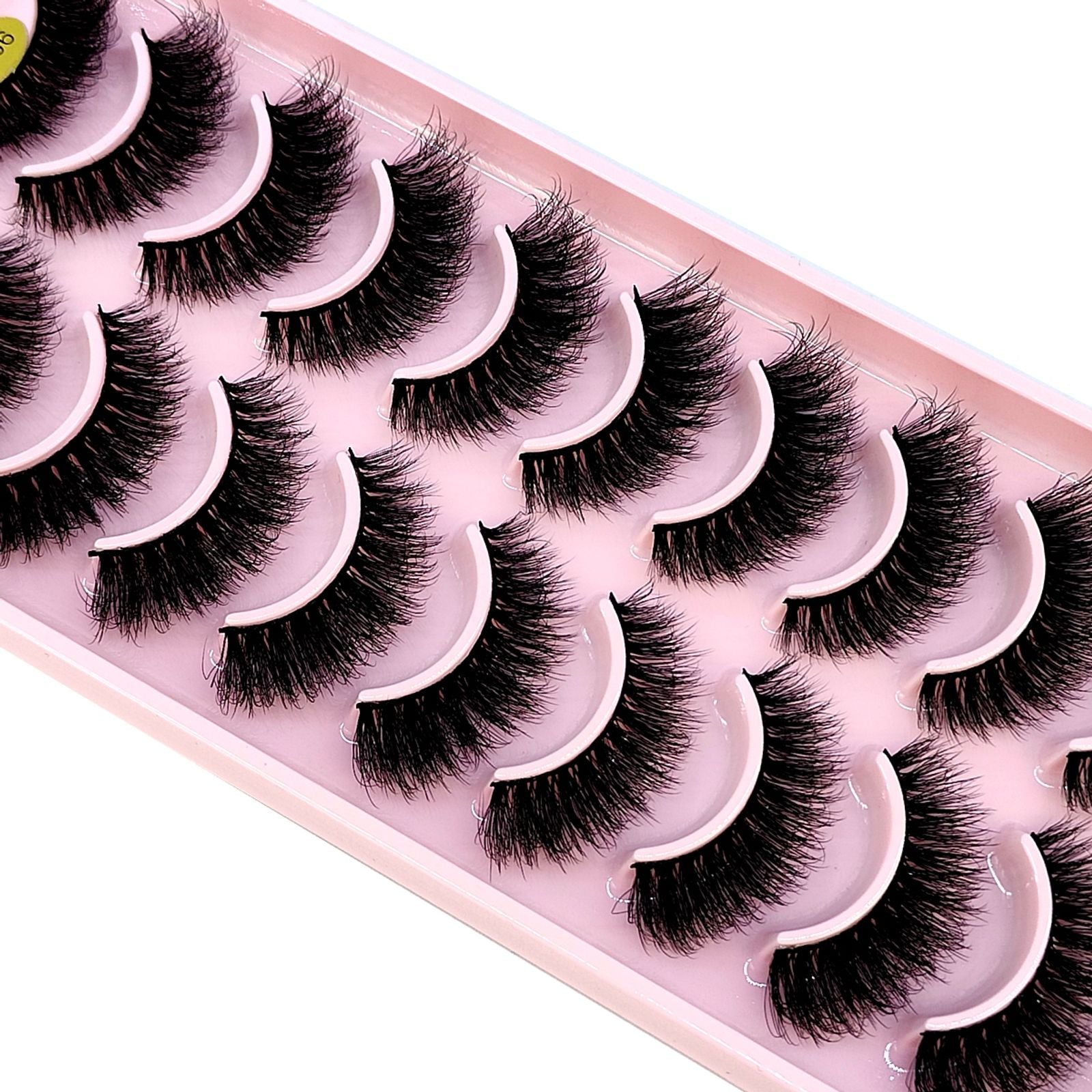 3D Faux Mink Hair False Eyelashes - Natural Crisscross Lashes