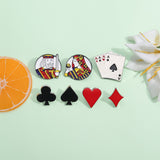 Creative Playing Cards Enamel Pin Brooch