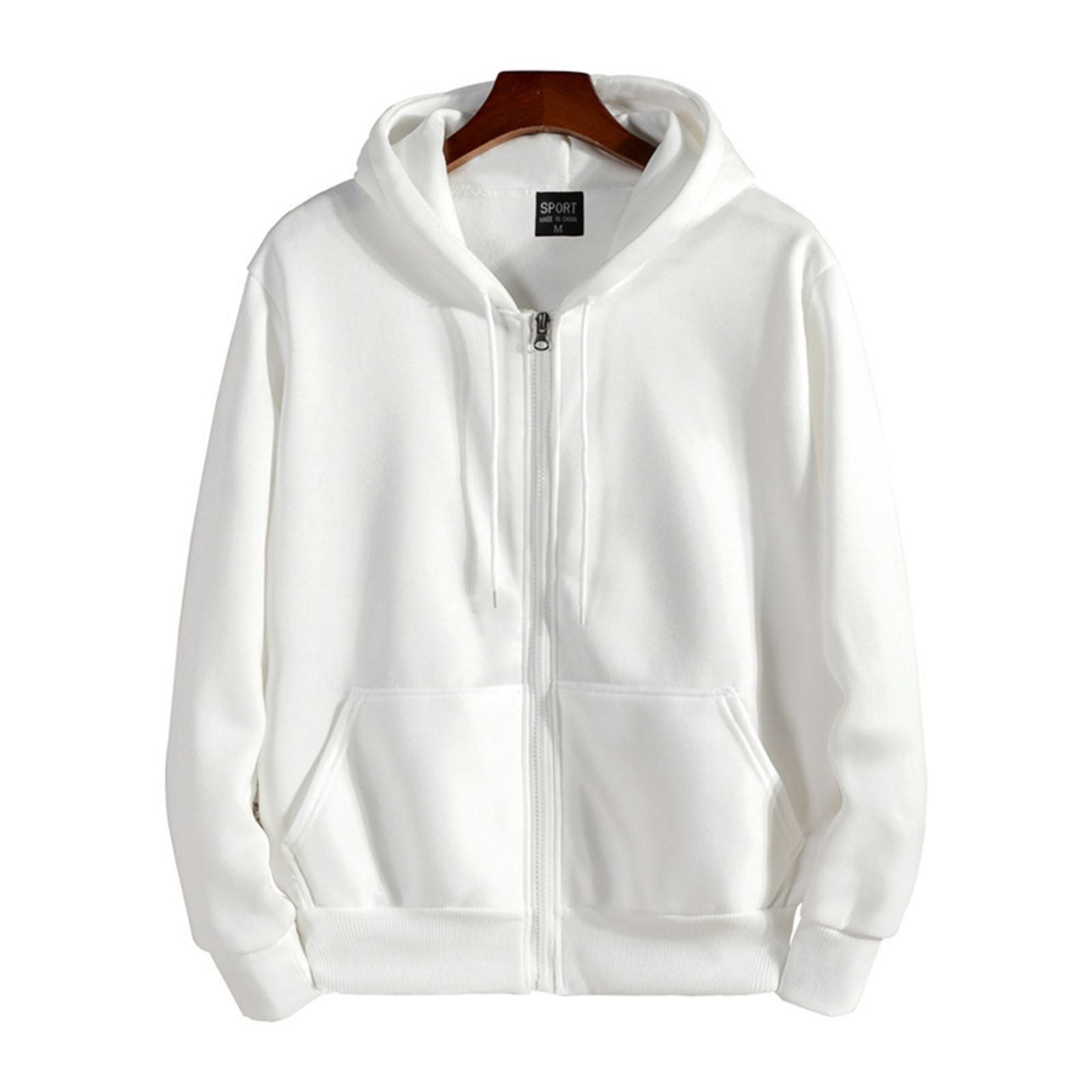 Men's Casual Zipper Hoodie - Long Sleeve Sweatshirt