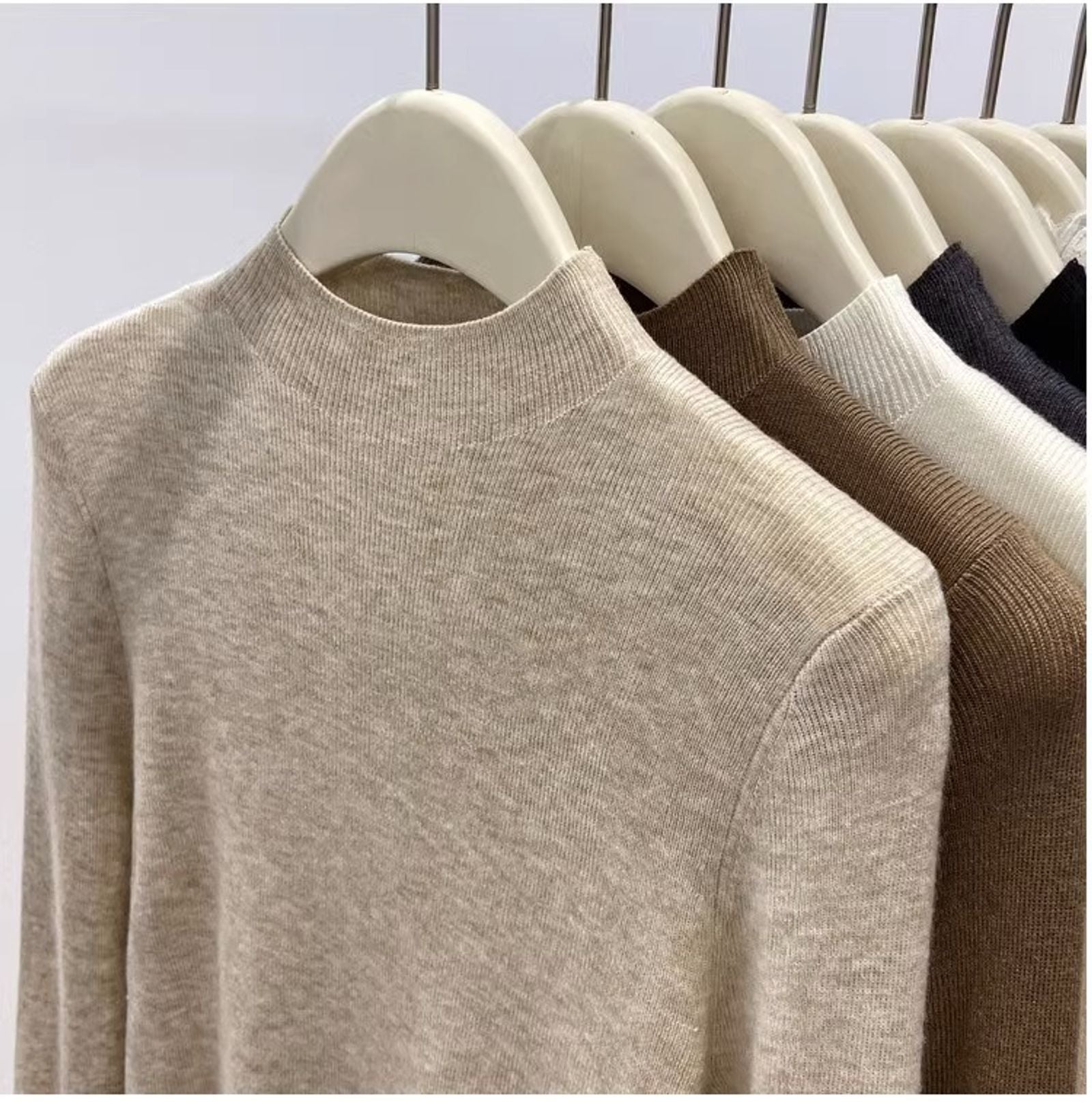 Women’s Solid Slim Turtleneck Sweater - Autumn/Winter