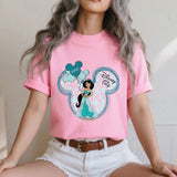 Disney Jasmine Print Women's Cotton T-Shirt