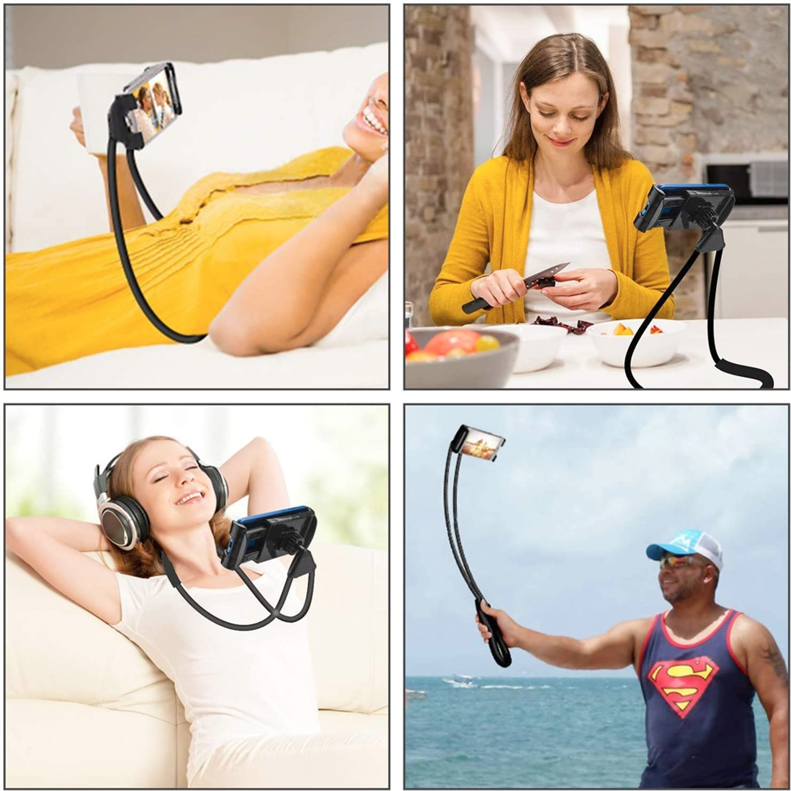 Flexible Neck Mobile Phone and Tablet Holder