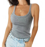 Versatile Round Neck Solid Top T-Shirt for Women