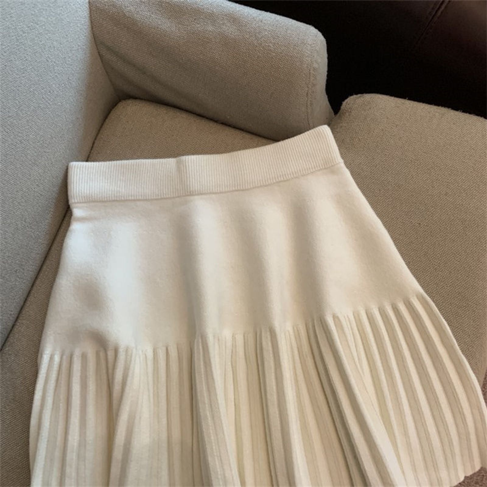 Korean Sweet Pleated Mini Skirt for Women