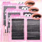 DIY Lash Extension Kit with 720pcs Lash Clusters