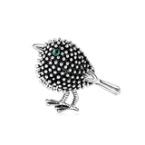 Cute Animal Brooch - Shiny Crystal Sparrow Pigeon Pin