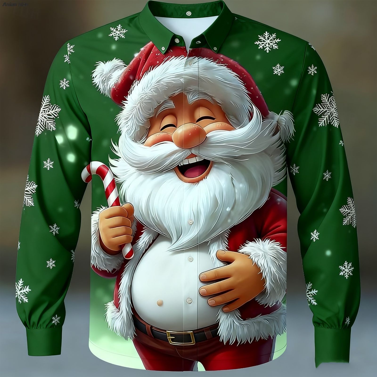 2025 Christmas Men's Vintage Santa Claus Long Sleeve Shirt