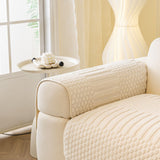 Thicken Warm Geometric Jacquard Fleece Sofa Cover