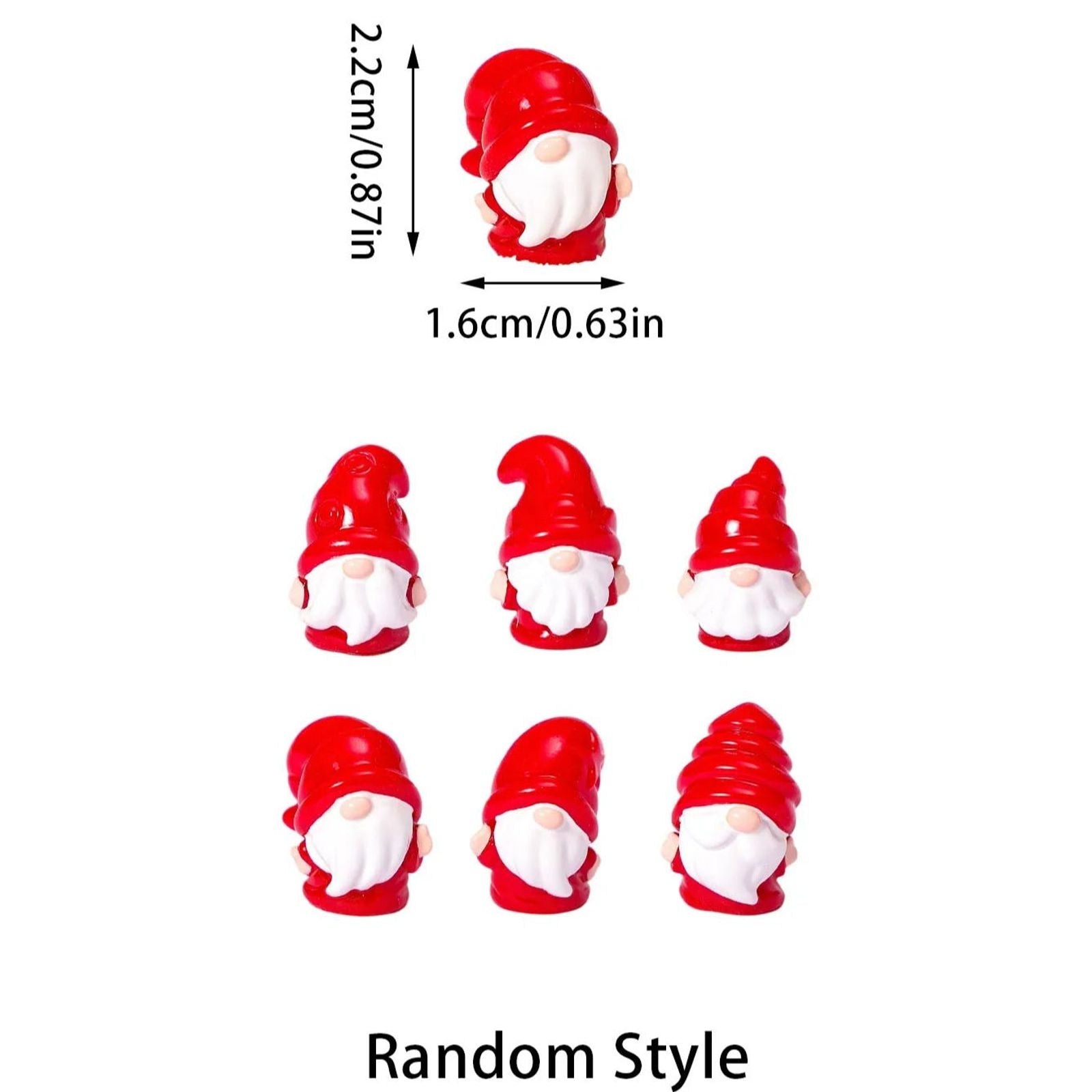 Cute Mini Resin Gnomes Christmas Figurines for DIY Decor