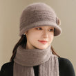 Women's Foldable Knitted Bucket Hat for Winter Travel