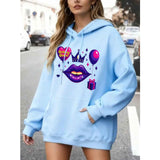Womens Casual Hoodie with Long Sleeves and Slight Stretch