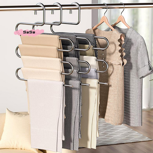 5-Layer Non-Slip Clothes Hangers - Multi-Functional Rack