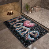 Stone Design Diatomite Bath Mat - Non-Slip & Quick Dry