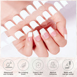 16 Tips Semi-Cured Gel Nail Stickers - Long-Lasting Colors