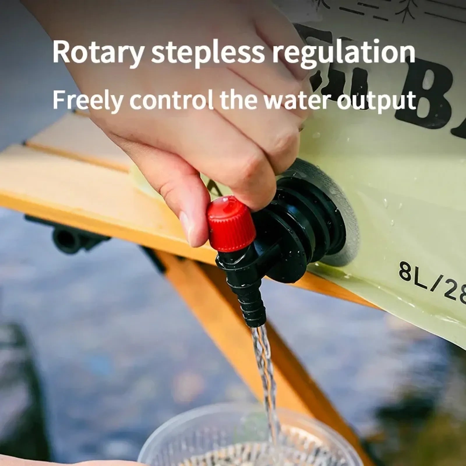 Outdoor 8L Foldable Water Storage Bag for Hiking & Camping