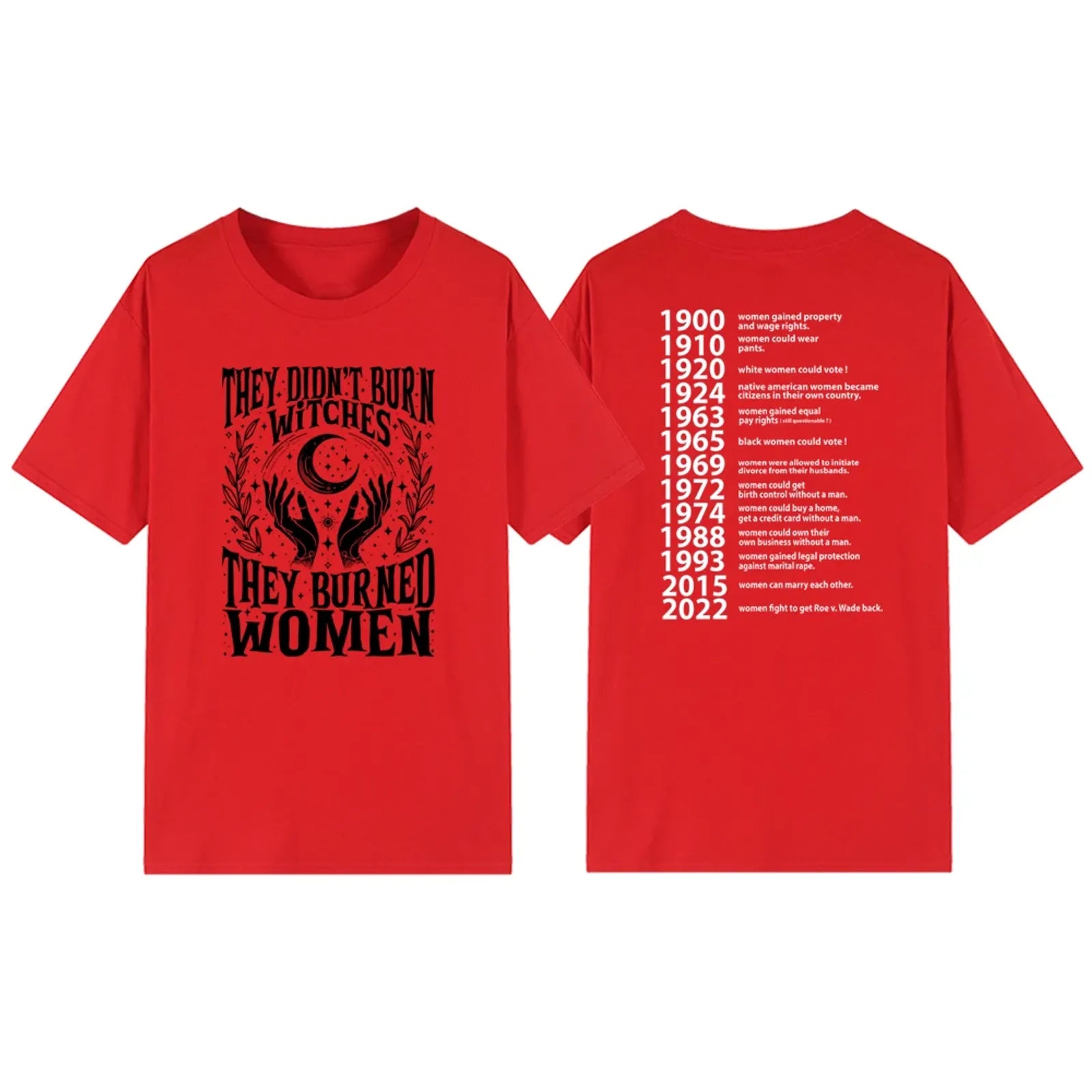 They Didn't Burn Witches They Burned Women T-Shirt