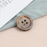 20pc 20mm Imitation Shell Resin Wide Buttons