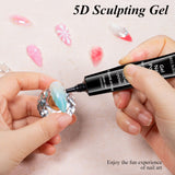 5D Sculpting Gel Polish for Nail Art - 12ml