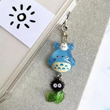 Kawaii Blue Totoro Phone Charm Keychain Accessories
