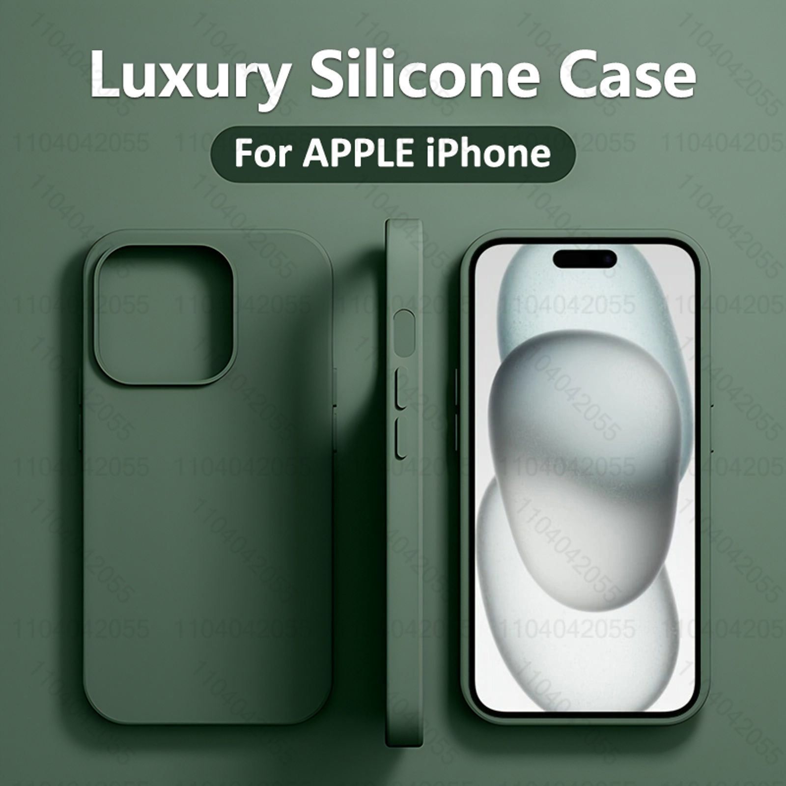 Luxury Liquid Silicone Phone Case for iPhone 11-16 Pro Max