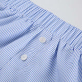 Striped Print Casual Shorts for Women