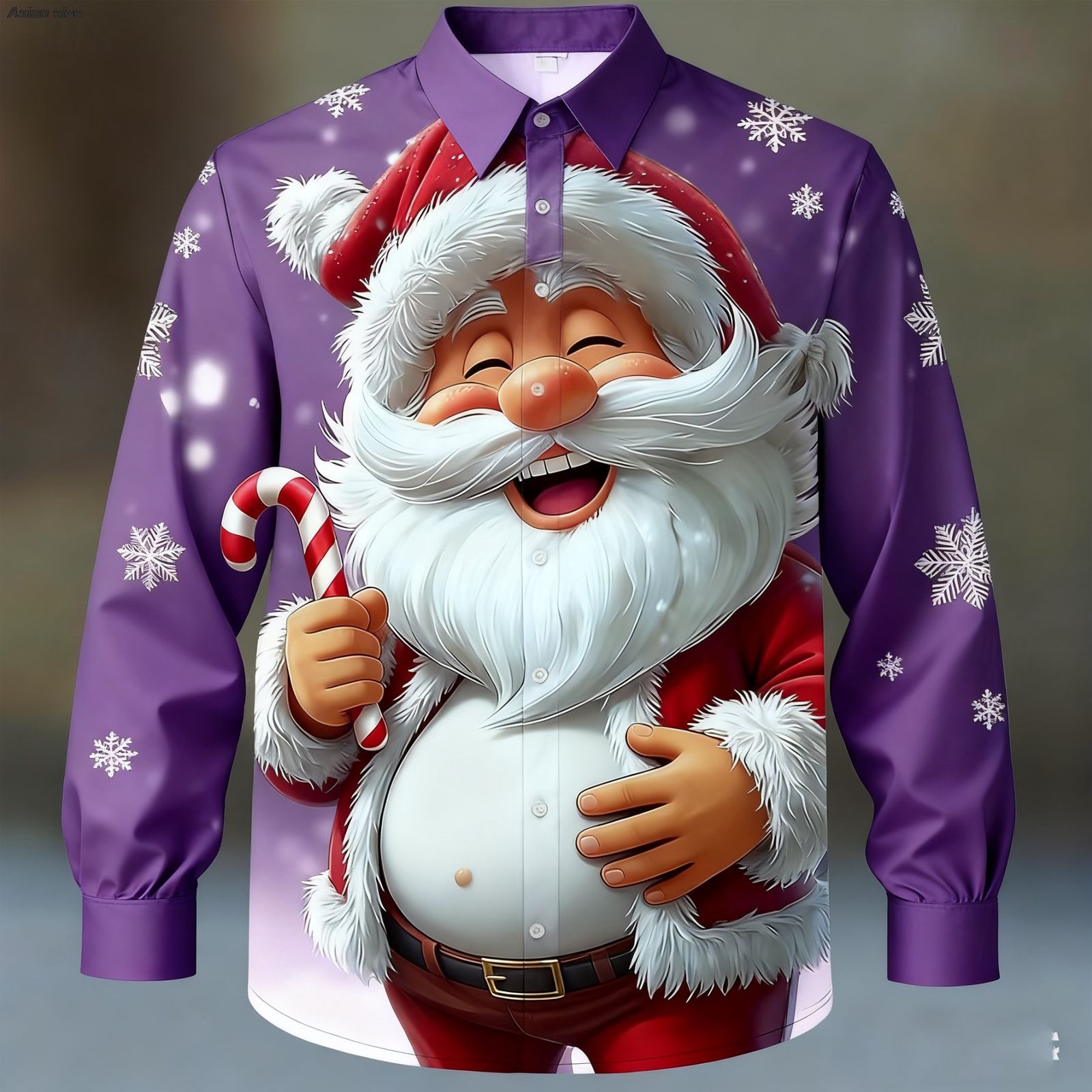2025 Christmas Men's Vintage Santa Claus Long Sleeve Shirt
