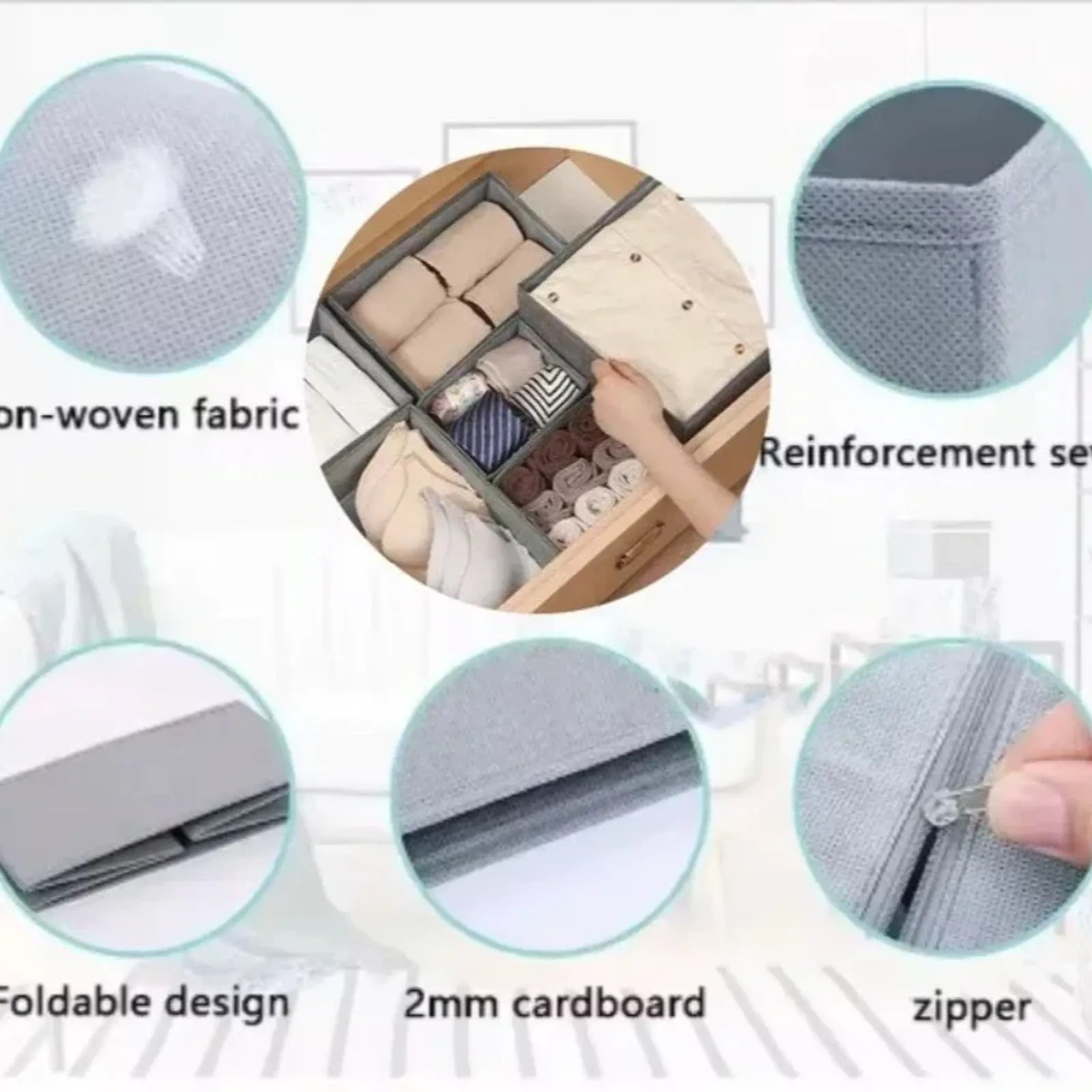 Drawer Storage Organizers for Clothes and Accessories