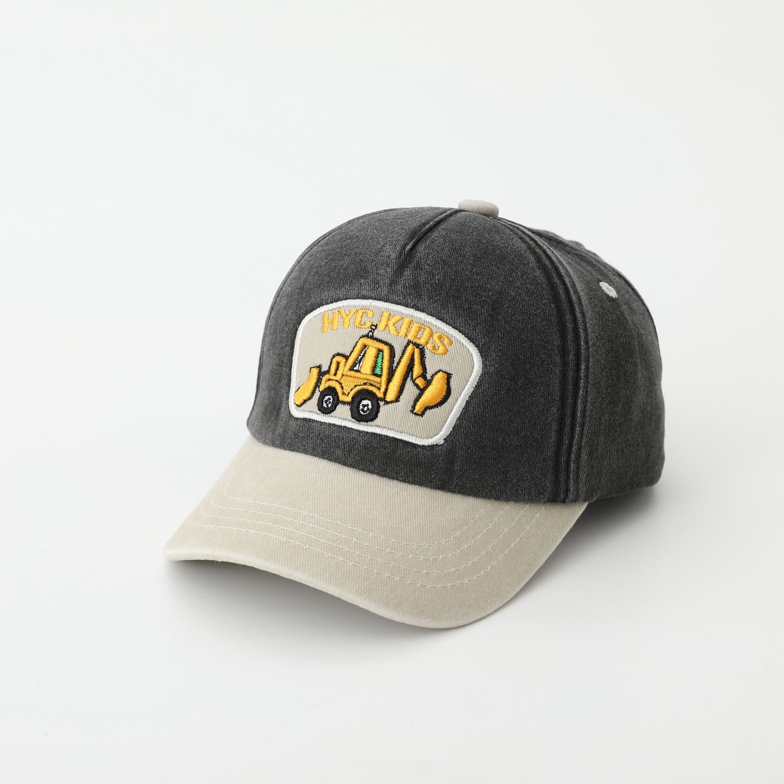 Excavator Embroidered Baseball Cap for Boys