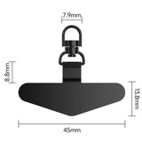 360° Rotation Steel Phone Tether Lanyard Connector